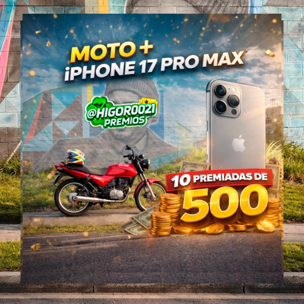 PRÉ VENDA LIBERADA MOTO + IPHONE 17 PRO MAX